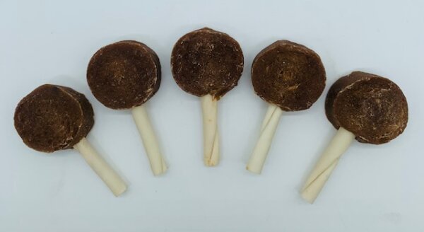 Rinder-Lollies mit Entenfleisch