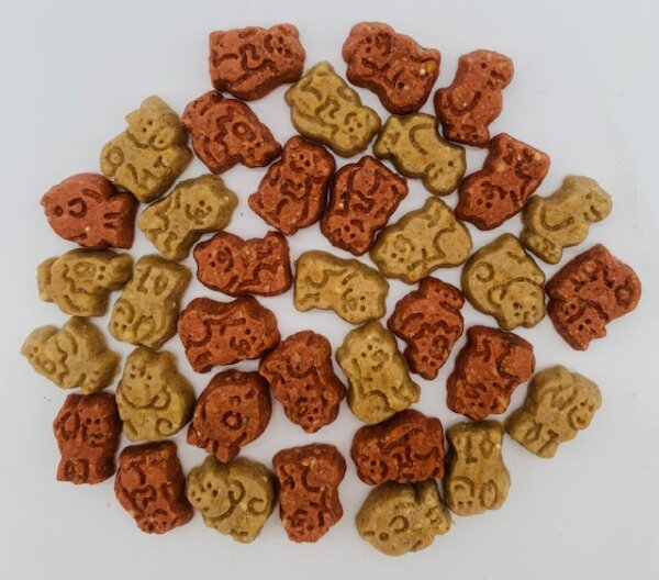 Hundebiskuits-Mini-Tiere, glutenfrei